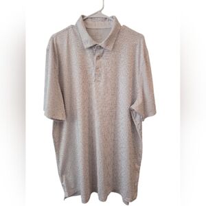 SOUTHERN TIDE DRIVER OVER CLUBBING PRINT PERFORMANCE POLO SHIRT. SIZE XXL.